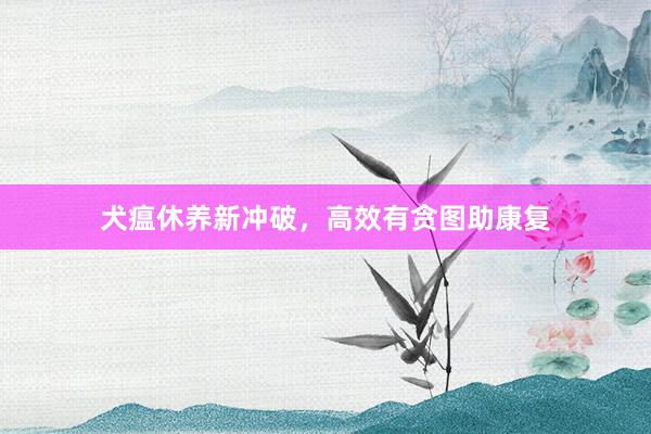 犬瘟休养新冲破，高效有贪图助康复